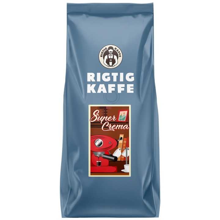 Rigtig Kaffe Super Crema 1kg Rigtig Kaffe Super Crema 1kg