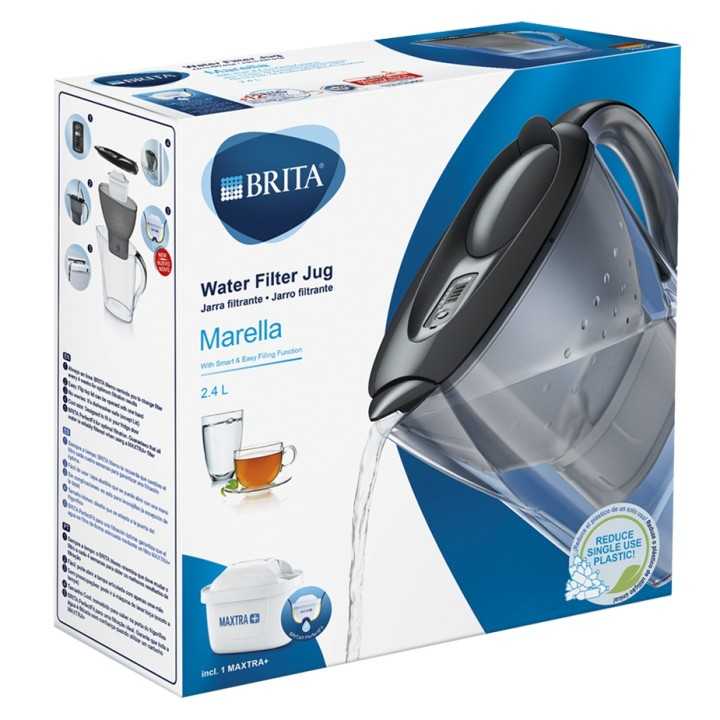 BRITA Marella 2,4L Grå Inkl. 1 Maxtra+ Filter BRITA Marella 2,4L Grå Inkl. 1 Maxtra+ Filter