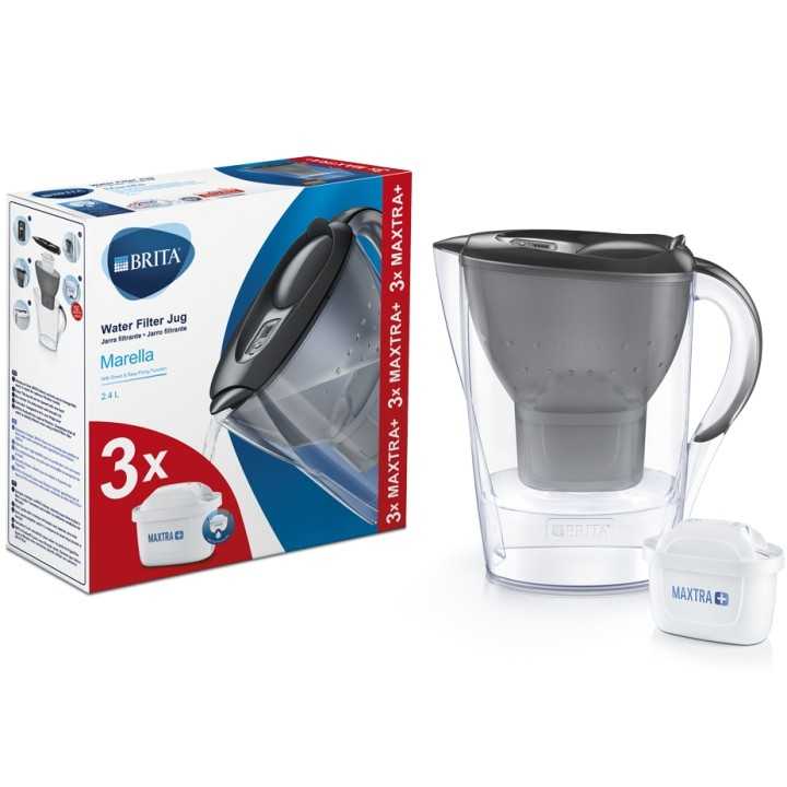 BRITA Marella 2,4L Grå Inkl. 3 Maxtra+ Filter BRITA Marella 2,4L Grå Inkl. 3 Maxtra+ Filter