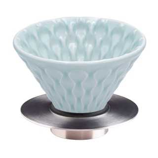 Loveramics Brewers Mellow Dripper Celadon Blå 2 Kop Inkl. Stand Metallic