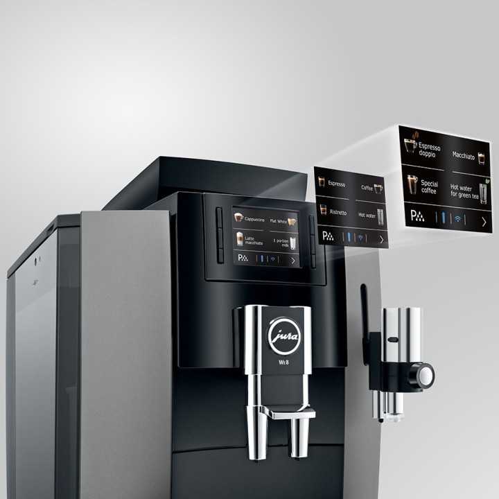 Jura WE8 (EA) Espressomaskine Inkl. 2,5L Cooler, Pleje & 6kg Kaffe