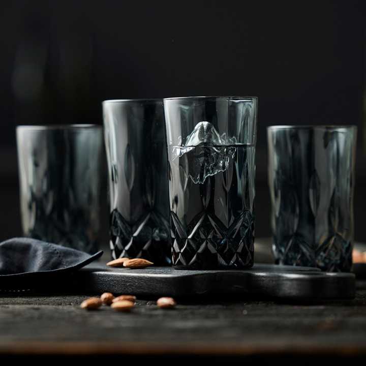 Lyngby Sorrento Highballglas 38 cl 4 Stk Smoke
