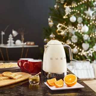 Smeg KLF04CREU Elkedel m. Temperatur 1,7L Creme Smeg KLF04CREU Elkedel m. Temperatur 1,7L Creme