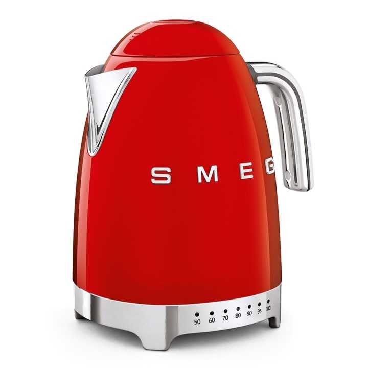 Smeg KLF04RDEU Elkedel m. Temperatur 1,7L Rød Smeg KLF04RDEU Elkedel m. Temperatur 1,7L Rød