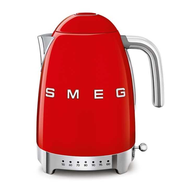Smeg KLF04RDEU Elkedel m. Temperatur 1,7L Rød Smeg KLF04RDEU Elkedel m. Temperatur 1,7L Rød
