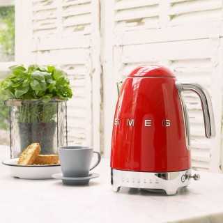 Smeg KLF04RDEU Elkedel m. Temperatur 1,7L Rød Smeg KLF04RDEU Elkedel m. Temperatur 1,7L Rød