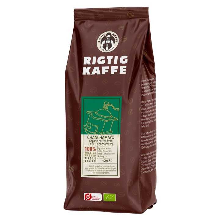 Rigtig Kaffe Organic Chanchamayo 7x400g Hele kaffebønner Rigtig Kaffe Organic Chanchamayo 7x400g Hele kaffebønner