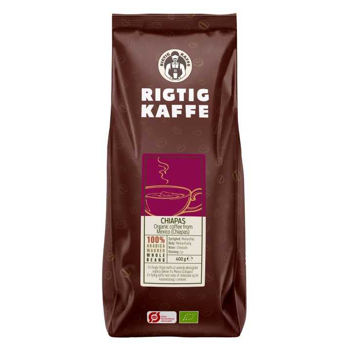 Rigtig Kaffe Organic Chiapas 7x400g Hele kaffebønner Rigtig Kaffe Organic Chiapas 7x400g Hele kaffebønner