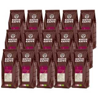Rigtig Kaffe Organic Chiapas 15x400g Hele kaffebønner