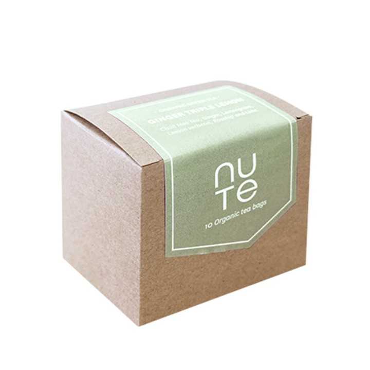 NUTE Ginger Triple Lemon Økologisk Tebreve 10 stk NUTE Ginger Triple Lemon Økologisk Tebreve 10 stk