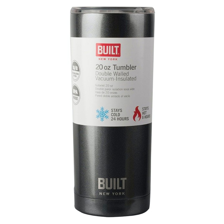 BUILT Perfect Seal Rejsekrus 0,59 L Charcoal BUILT Perfect Seal Rejsekrus 0,59 L Charcoal