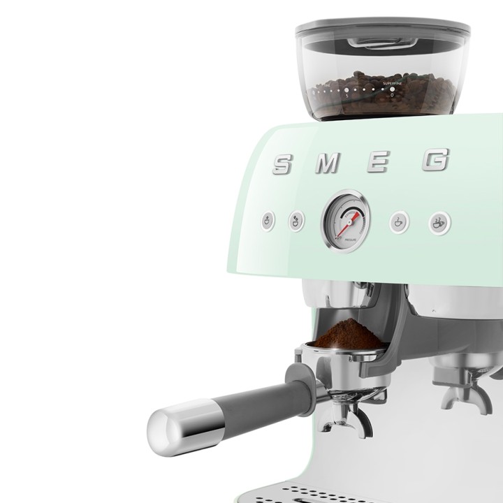 Smeg EGF03PGEU Manuel espressomaskine Inkl. Kværn Pastelgrøn