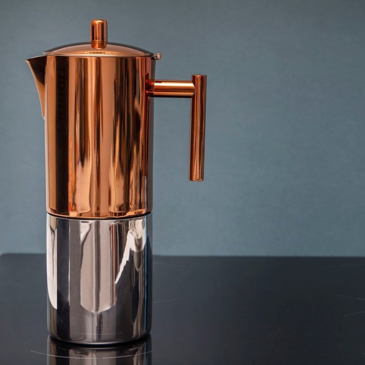 La Cafetière 10 Kop. Espressokande Kobber La Cafetière 10 Kop. Espressokande Kobber