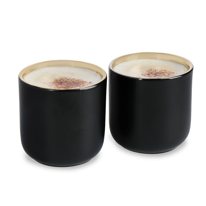 La Cafetière Dobbeltvægget Espressokop 11 cl 2 Stk Sort/Guld La Cafetière Dobbeltvægget Espressokop 11 cl 2 Stk Sort/Guld