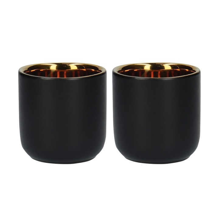 La Cafetière Dobbeltvægget Espressokop 7 cl 2 Stk Sort/Guld La Cafetière Dobbeltvægget Espressokop 7 cl 2 Stk Sort/Guld