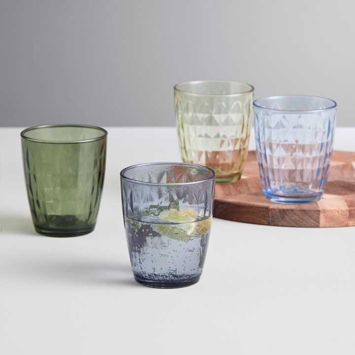 Aida Mosaic Glas 34 cl 4 Stk Blå/Grøn Aida Mosaic Glas 34 cl 4 Stk Blå/Grøn
