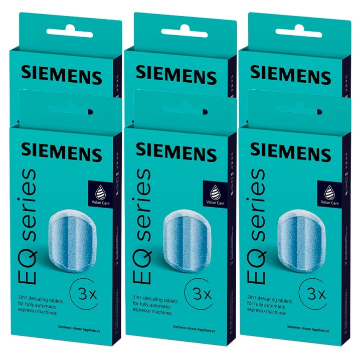 Siemens Afkalkningspiller TZ80002 6 x 3stk Siemens Afkalkningspiller TZ80002 6 x 3stk