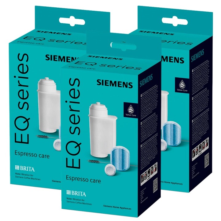 Siemens Plejepakke 3 stk - Espresso Care TZ80004 Siemens Plejepakke 3 stk - Espresso Care TZ80004