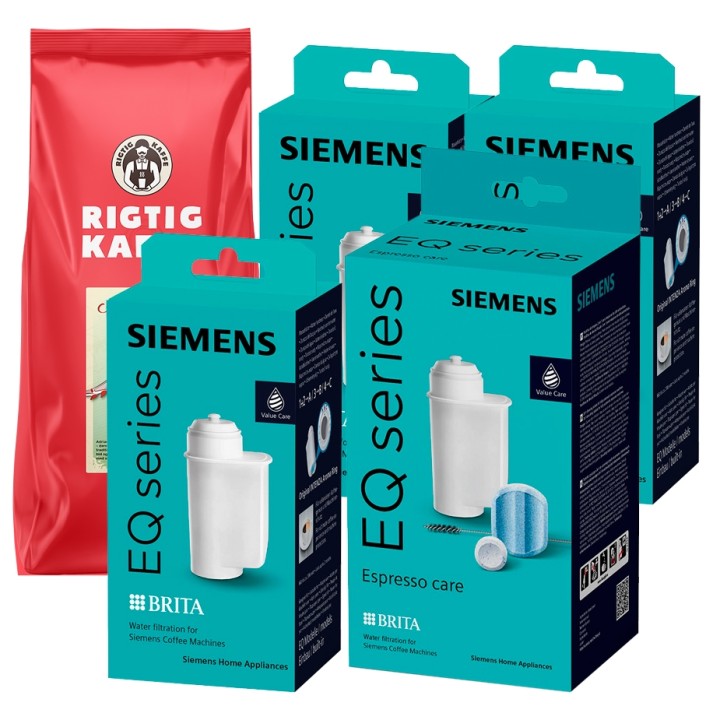 Siemens Plejepakke Inkl. 1kg Rigtig Kaffe Adrianna Siemens Plejepakke Inkl. 1kg Rigtig Kaffe Adrianna