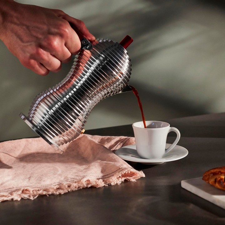 Alessi Pulcina 3 Kop. Espressokande Rød Alessi Pulcina 3 Kop. Espressokande Rød