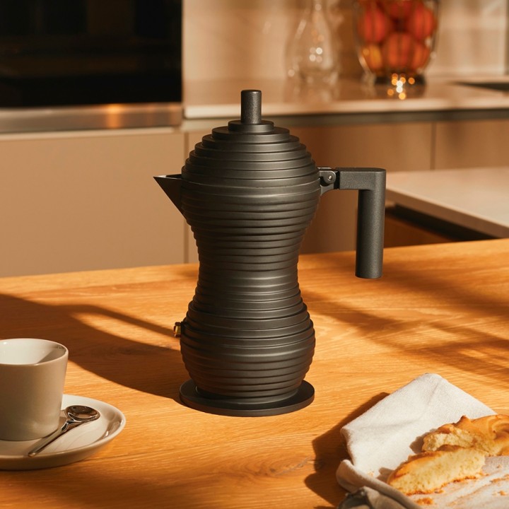 Alessi Pulcina 6 Kop. Espressokande Sort Alessi Pulcina 6 Kop. Espressokande Sort