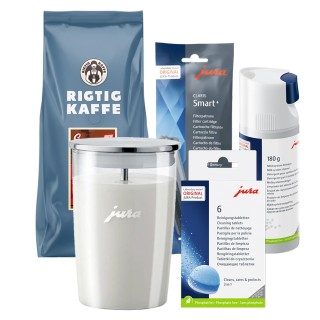 Jura Plejepakke - Claris Smart Inkl. Mælkebeholder & Kaffe