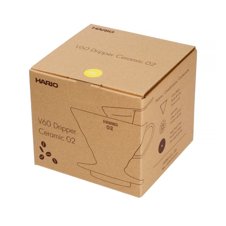 Hario V60-02 Keramik Dripper Gul 2 Kop. Hario V60-02 Keramik Dripper Gul 2 Kop.