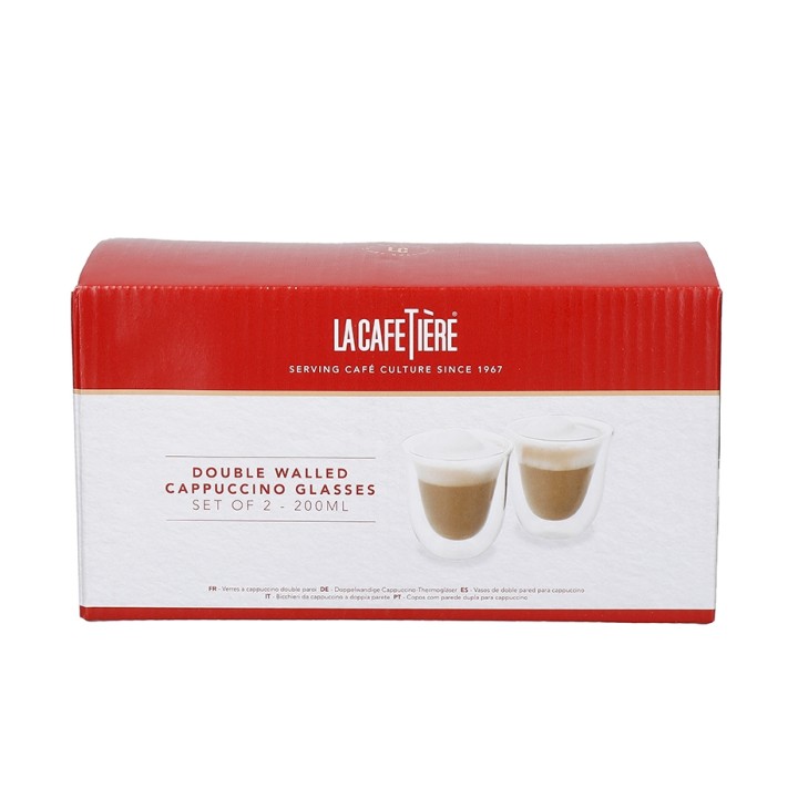 La Cafetière Dobbeltvægget Cappuccino 20 cl 3 x 2 Stk La Cafetière Dobbeltvægget Cappuccino 20 cl 3 x 2 Stk