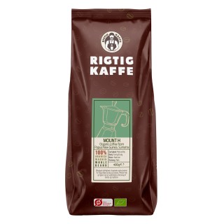 Rigtig Kaffe Organic Mount H v/24kg Hele kaffebønner Rigtig Kaffe Organic Mount H v/24kg Hele kaffebønner