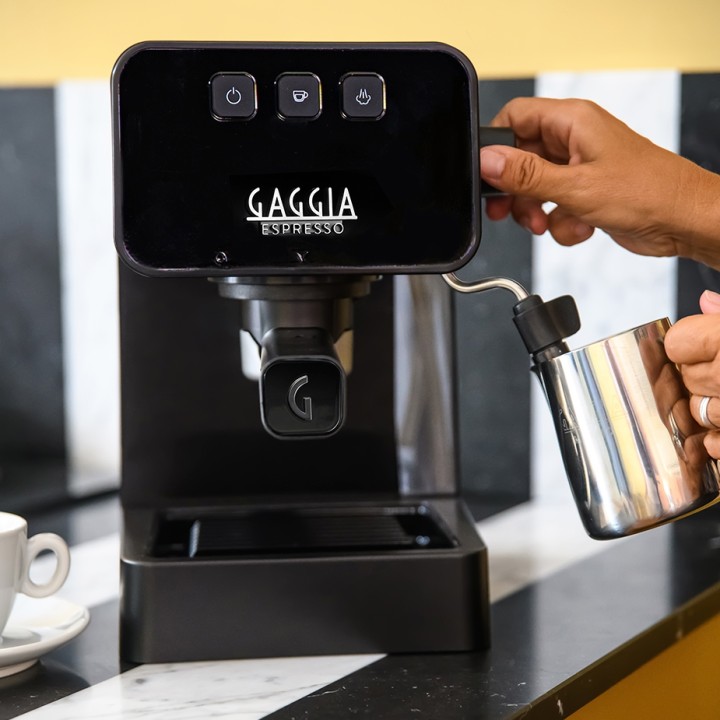 Gaggia Espresso Evolution Sort Espressomaskine Inkl. Club House Maniko Espresso 6 Stk