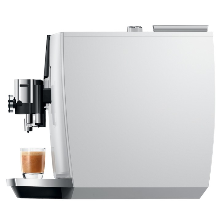 Jura J8 Twin (EA) Diamond White Espressomaskine Inkl. Mælkebeholder, Sirup & 2x400g Rigtig Kaffe