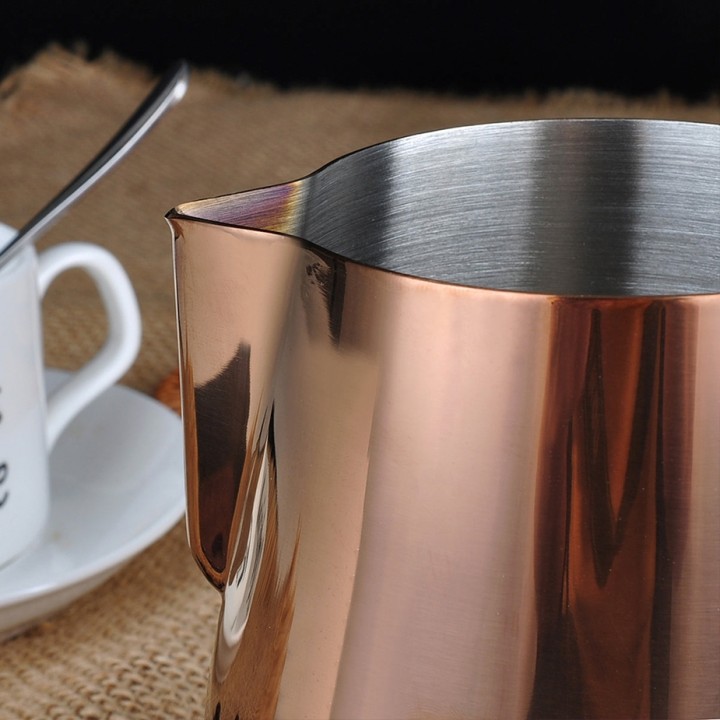 Barista Space Rosa Guld Mælkekande 0,35L