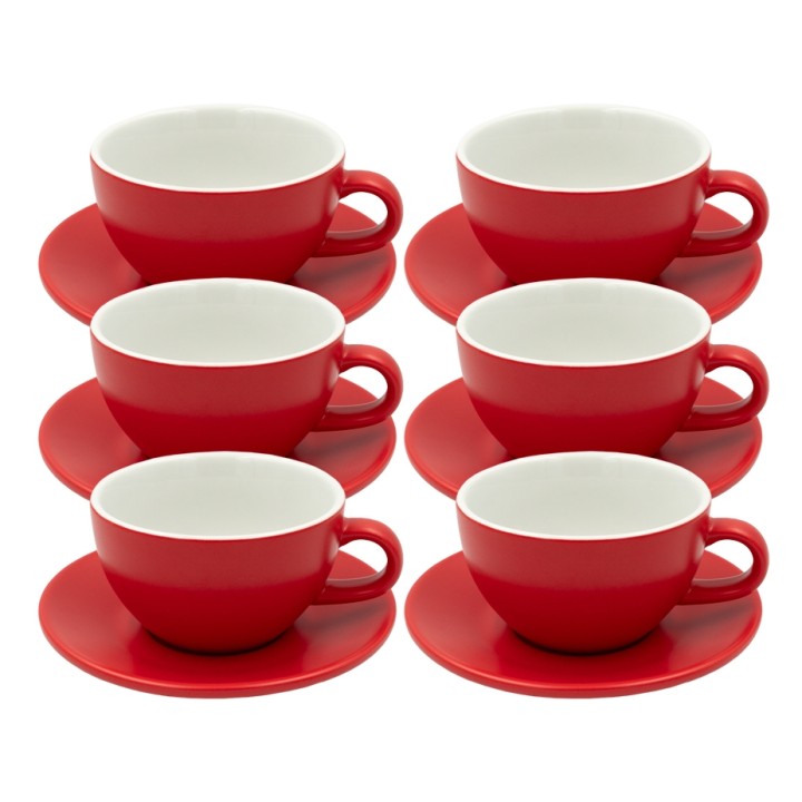 Club House Tulipano Latte m. Underkop Mat Rød 30 cl 6 Stk Club House Tulipano Latte m. Underkop Mat Rød 30 cl 6 Stk