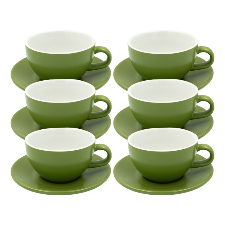 Club House Tulipano Latte m. Underkop Mat Grøn 30 cl 6 Stk Club House Tulipano Latte m. Underkop Mat Grøn 30 cl 6 Stk
