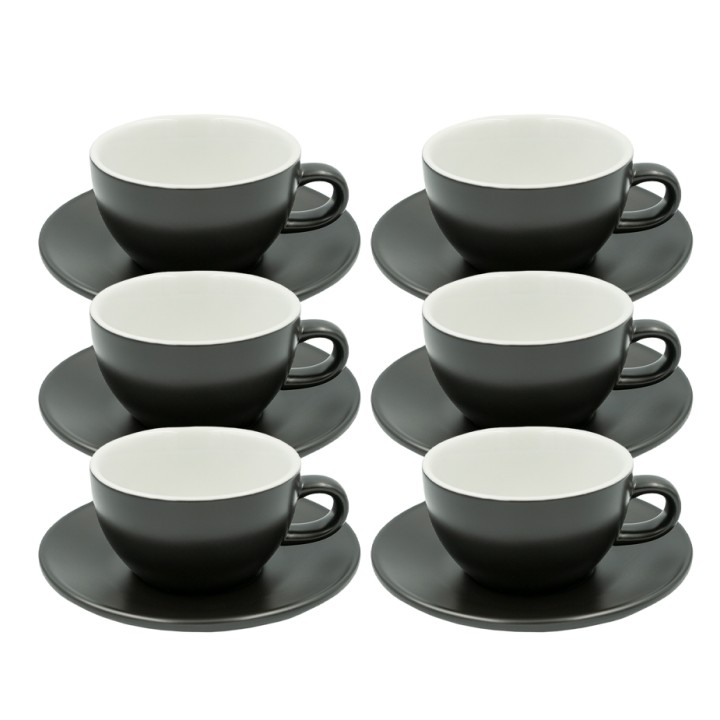 Club House Tulipano Cappuccino m. Underkop Mat Sort 26 cl 6 Stk Club House Tulipano Cappuccino m. Underkop Mat Sort 26 cl 6 Stk
