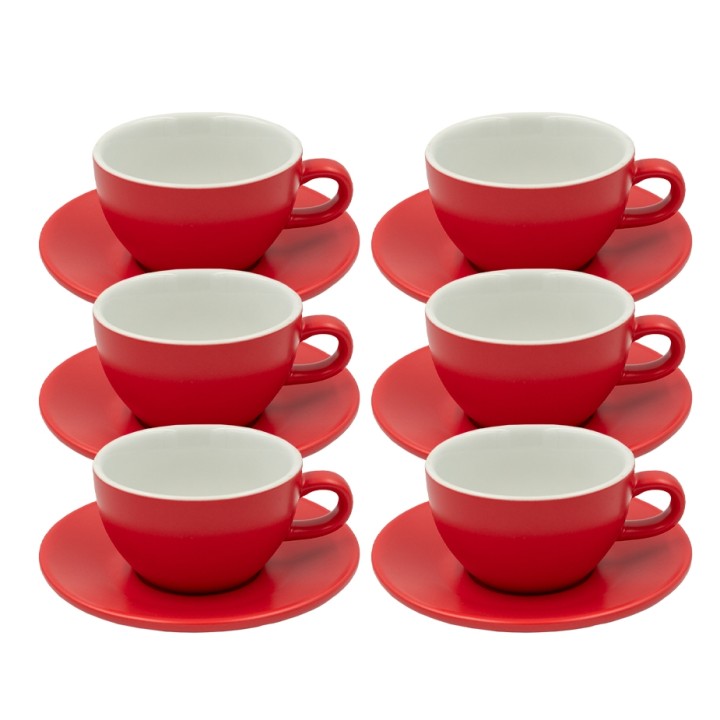 Club House Tulipano Cappuccino m. Underkop Mat Rød 26 cl 6 Stk Club House Tulipano Cappuccino m. Underkop Mat Rød 26 cl 6 Stk