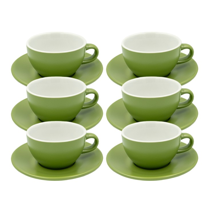 Club House Tulipano Cappuccino m. Underkop Mat Grøn 26 cl 6 Stk Club House Tulipano Cappuccino m. Underkop Mat Grøn 26 cl 6 Stk