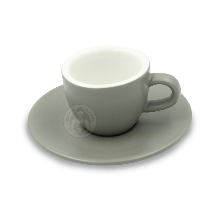 Club House Tulipano Espresso m. Underkop Mat Grå 7 cl 6 Stk Club House Tulipano Espresso m. Underkop Mat Grå 7 cl 6 Stk