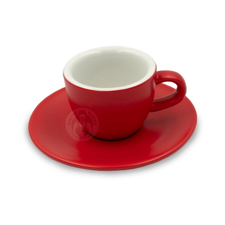 Club House Tulipano Espresso m. Underkop Mat Rød 7 cl 1 Stk Club House Tulipano Espresso m. Underkop Mat Rød 7 cl 1 Stk