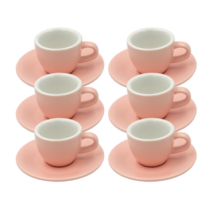 Club House Tulipano Espresso m. Underkop Mat Rosa 7 cl 6 Stk Club House Tulipano Espresso m. Underkop Mat Rosa 7 cl 6 Stk