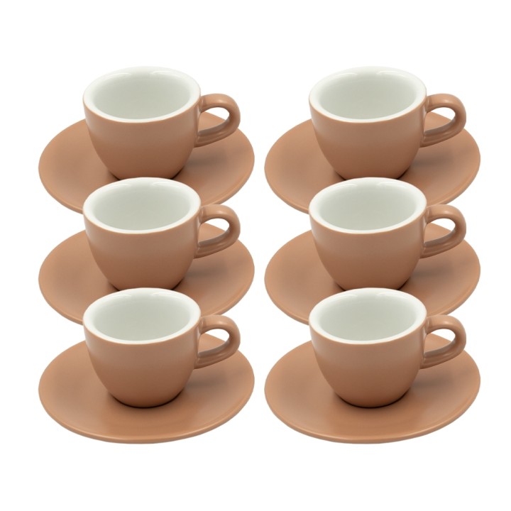 Club House Tulipano Espresso m. Underkop Mat Beige 7 cl 6 Stk Club House Tulipano Espresso m. Underkop Mat Beige 7 cl 6 Stk
