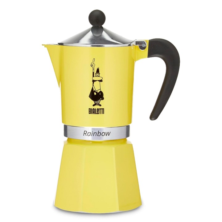 Bialetti Primavera Rainbow 6 Kop. Espressokande Gul Bialetti Primavera Rainbow 6 Kop. Espressokande Gul