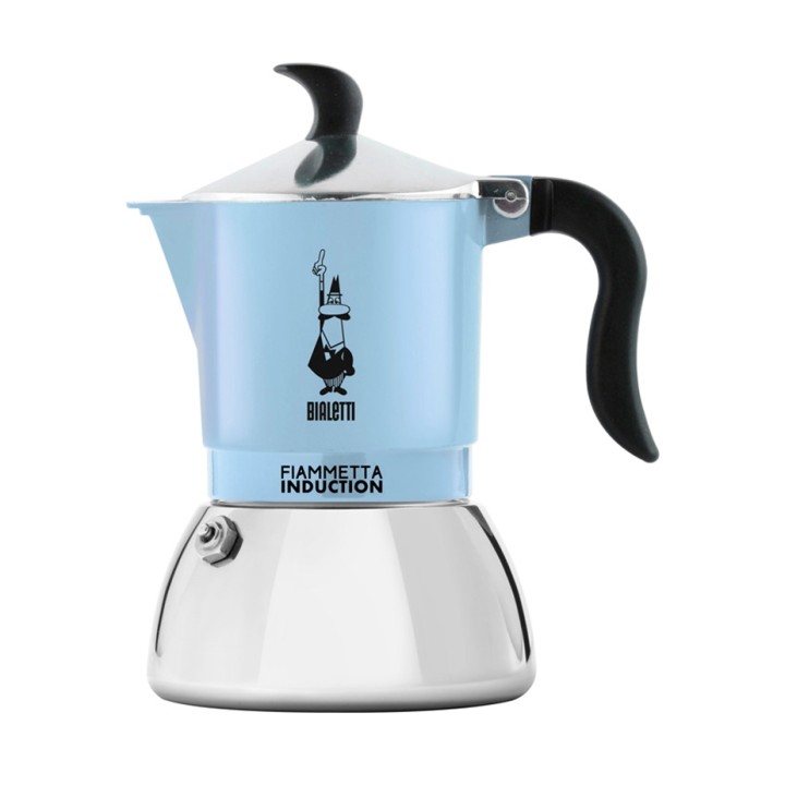 Bialetti Primavera Fiammetta 2 Kop. Espressokande Lyseblå Bialetti Primavera Fiammetta 2 Kop. Espressokande Lyseblå