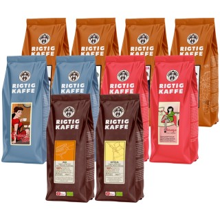 Rigtig Kaffe Mixpakke 4,4kg Hele kaffebønner Rigtig Kaffe Mixpakke 4,4kg Hele kaffebønner