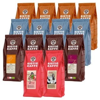 Rigtig Kaffe Mixpakke 6,2kg Hele kaffebønner Rigtig Kaffe Mixpakke 6,2kg Hele kaffebønner