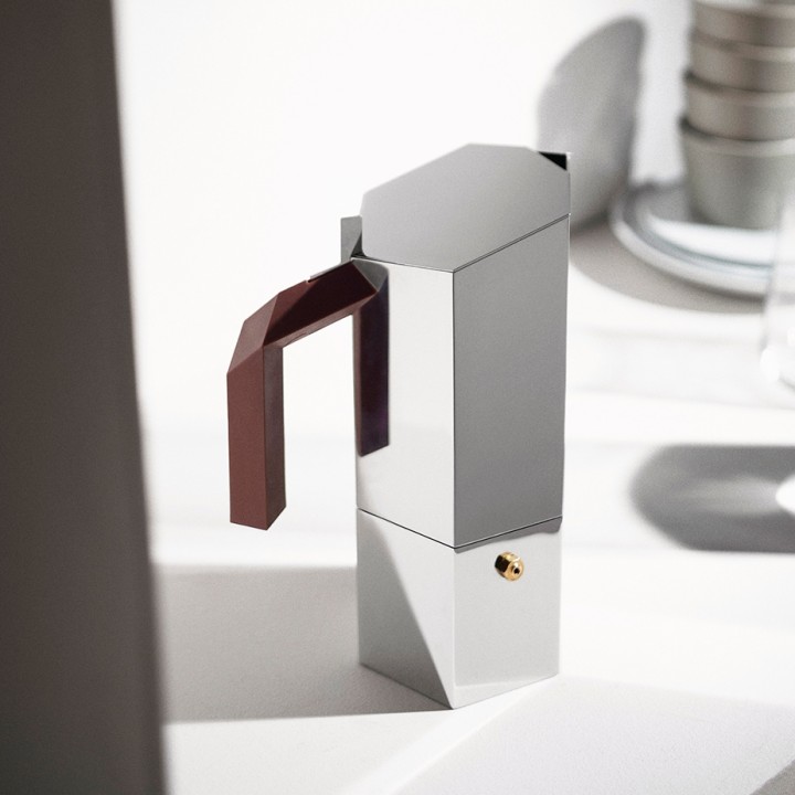 Alessi Menhir 6 Kop. Espressokande Stål Alessi Menhir 6 Kop. Espressokande Stål