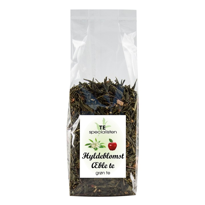 Grøn Hyldeblomst Æble Te 100g Grøn Hyldeblomst Æble Te 100g