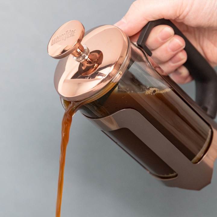La Cafetière Kaffebrygningssæt Inkl. Kedel, Kaffemølle, Stempelkande 8 Kop & 400g Kaffe