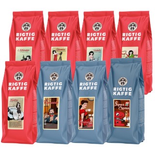 Rigtig Kaffe Mixpakke 24kg Hele kaffebønner Rigtig Kaffe Mixpakke 24kg Hele kaffebønner