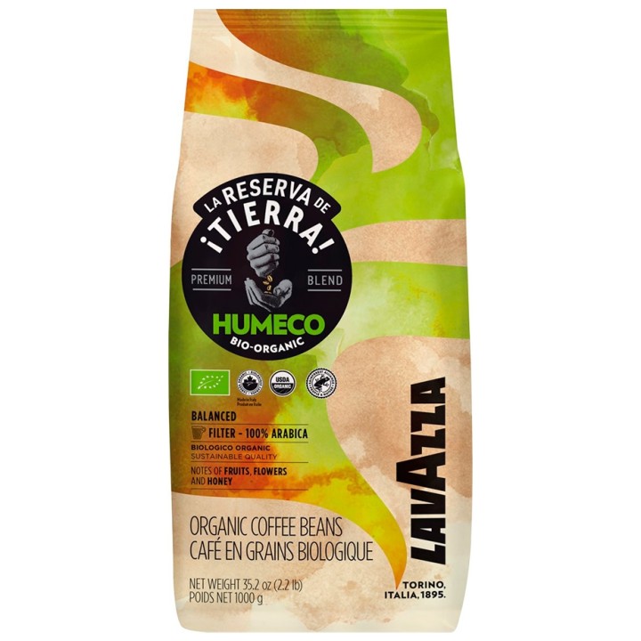 Lavazza La Reserva de Tierra Humeco Økologisk 1kg Hele kaffebønner Lavazza La Reserva de Tierra Humeco Økologisk 1kg Hele kaffebønner